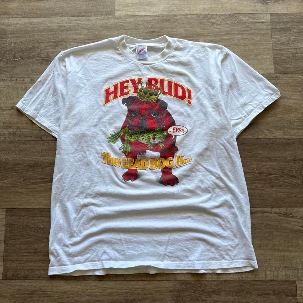 Vintage Budweiser hey bud beer tee